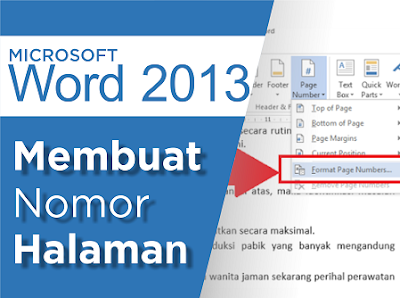 cara membuat page number