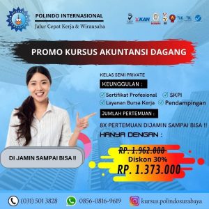 kurus akuntansi dagang polindo