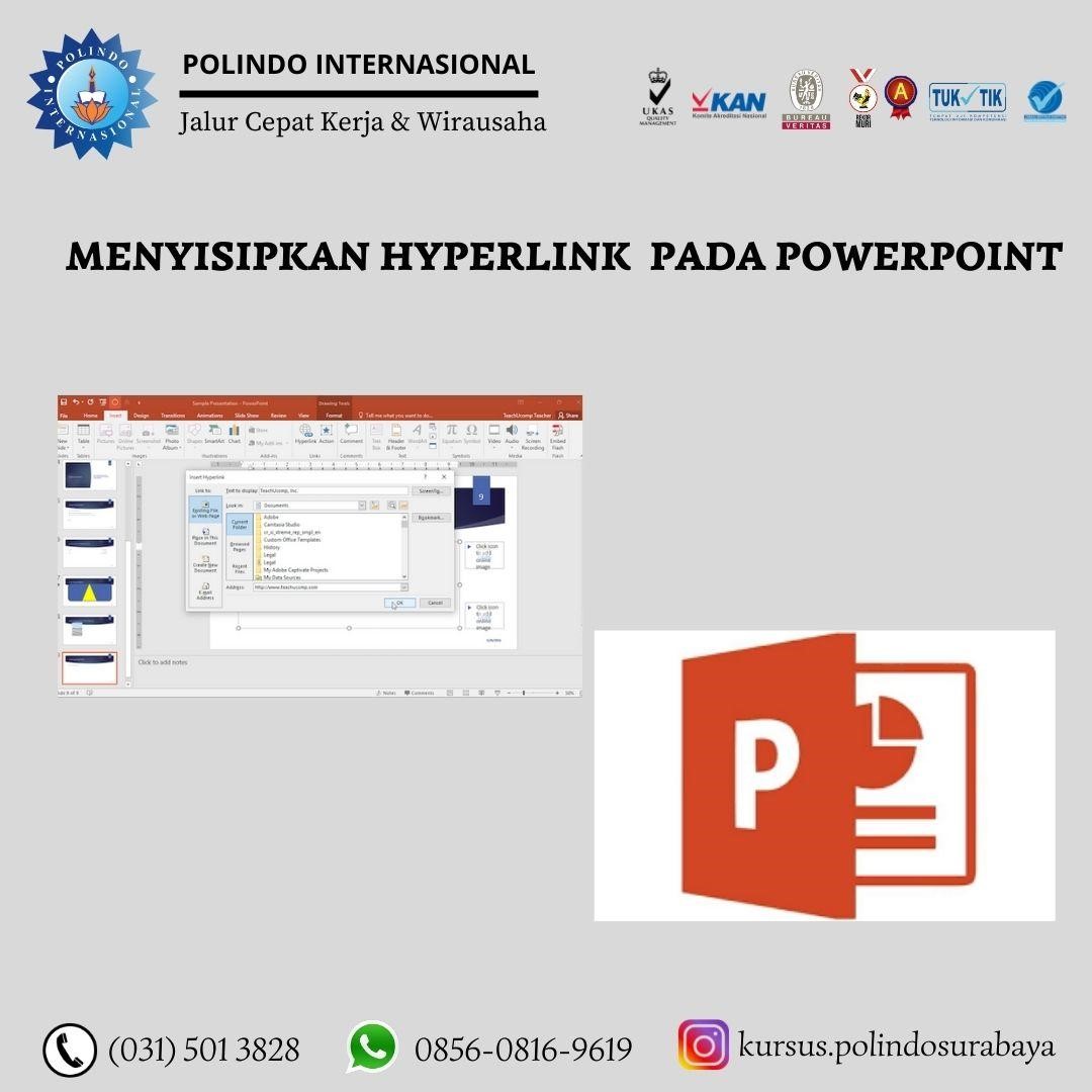 menyisipkan hyperlink