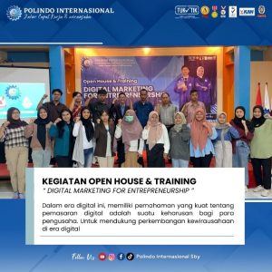 Polindo Internasional Adakan Open House & Training Vol.2: Digital Marketing for Entrepreneurship