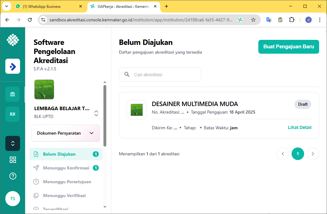 buat pengajuan