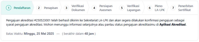 memonitor status pengajuan