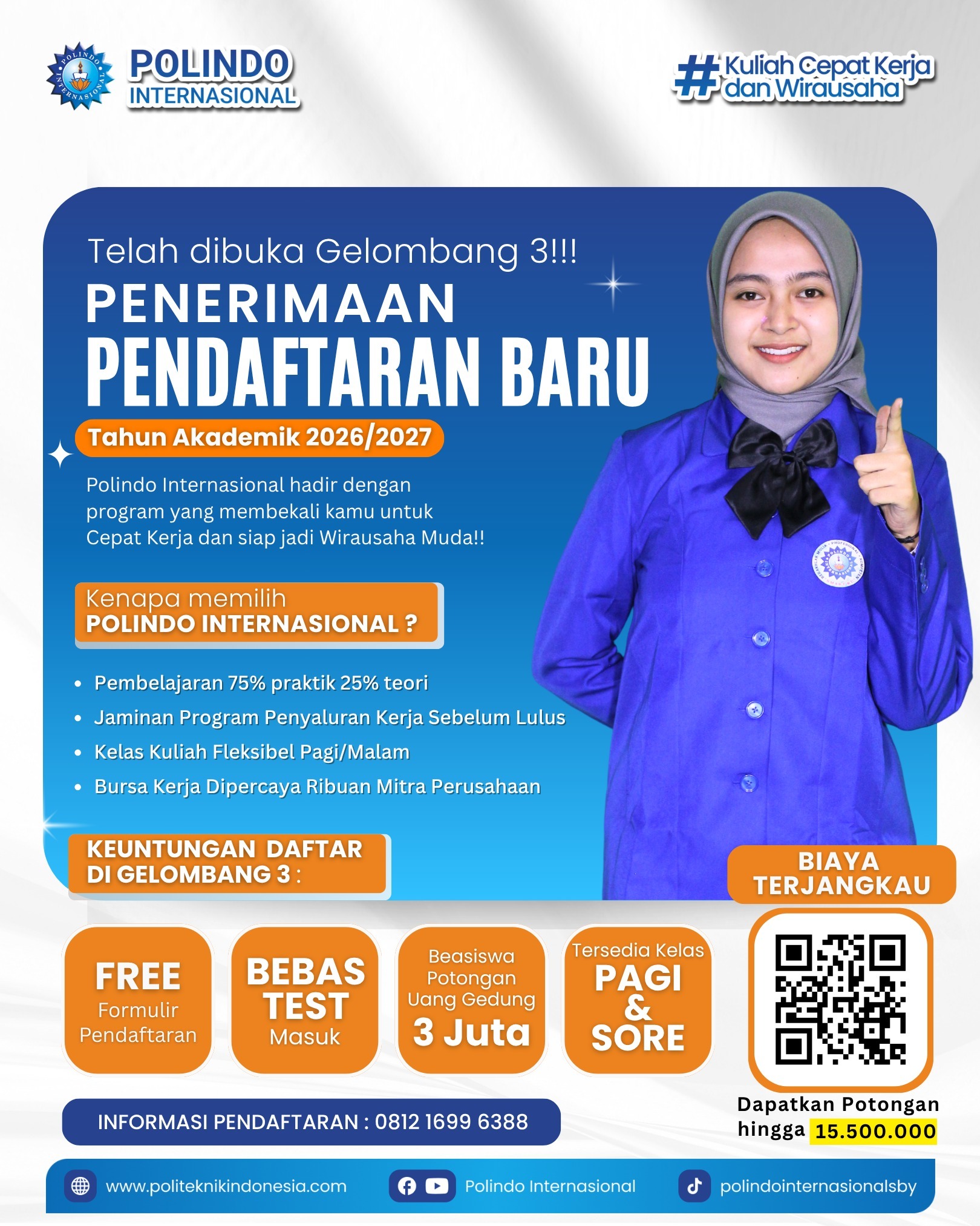 PMB Gelombang 3 sudah dibuka!